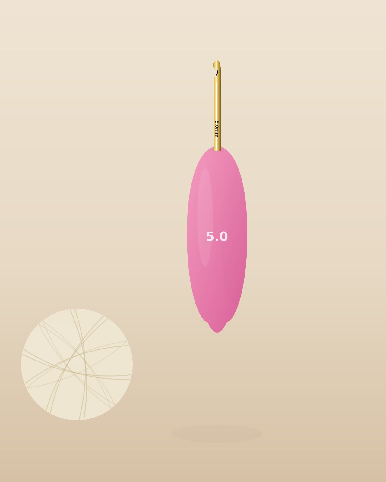 Ergonomic crochet hook design concept