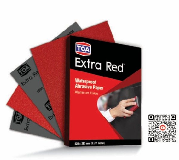 TOA Extra Red abrasive paper
